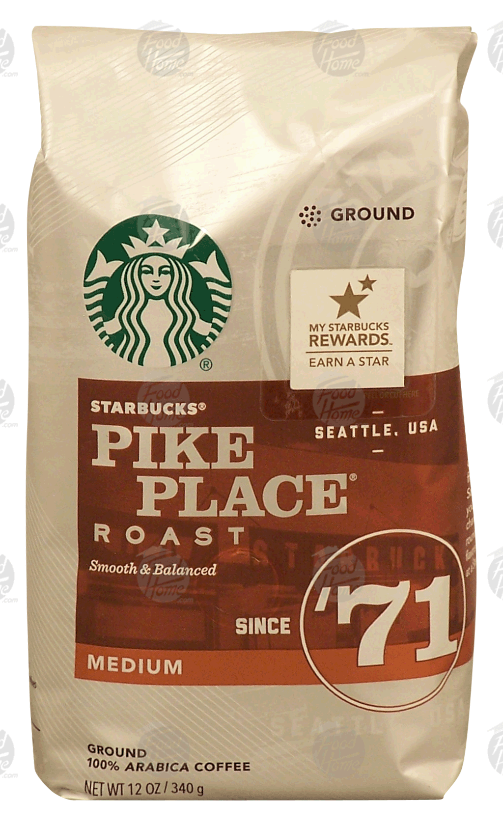 Starbucks Pike Place Roast medium roast ground coffee, 100% arabica coffee Full-Size Picture